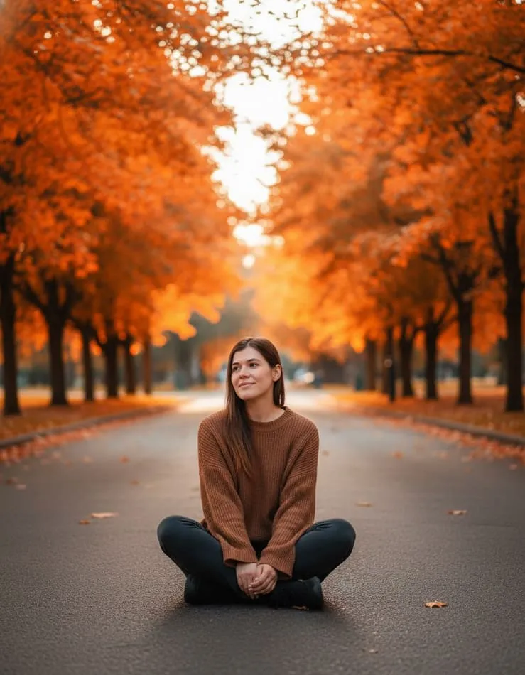 Осенний закат — Осенняя фотосессия